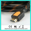 Hochgeschwindigkeits-HDMI-Kabel 3D 4k Gold überzogene schwarze Orange
